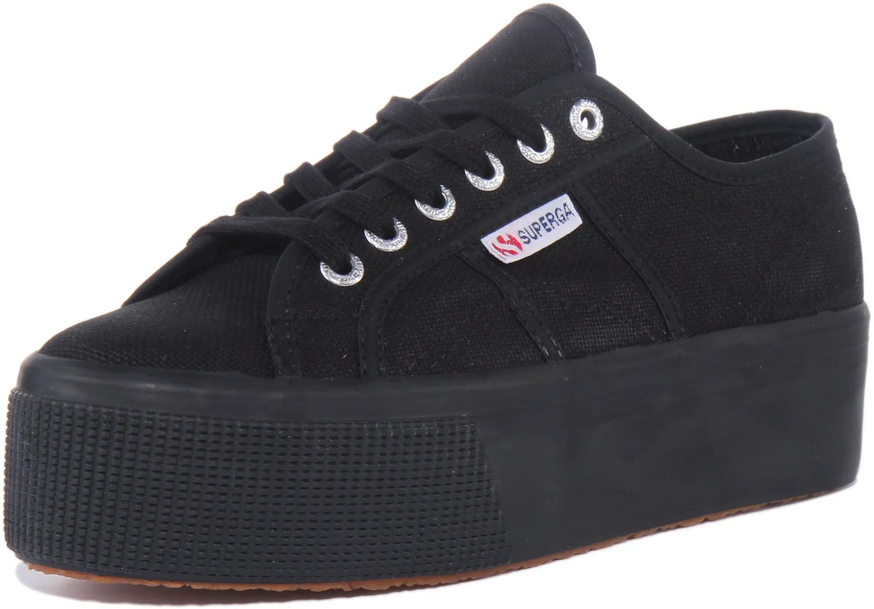 Superga 2790 Cotu PlatformIn All Black For Women