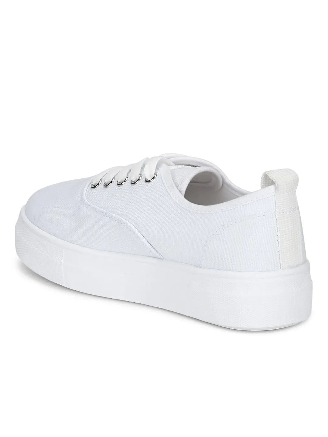 White Canvas Trainers