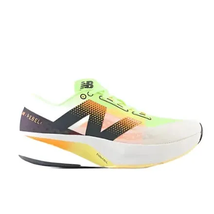 Womens FuelCell Rebel v4 - White/Bleached Lime Glo/Hot Mango