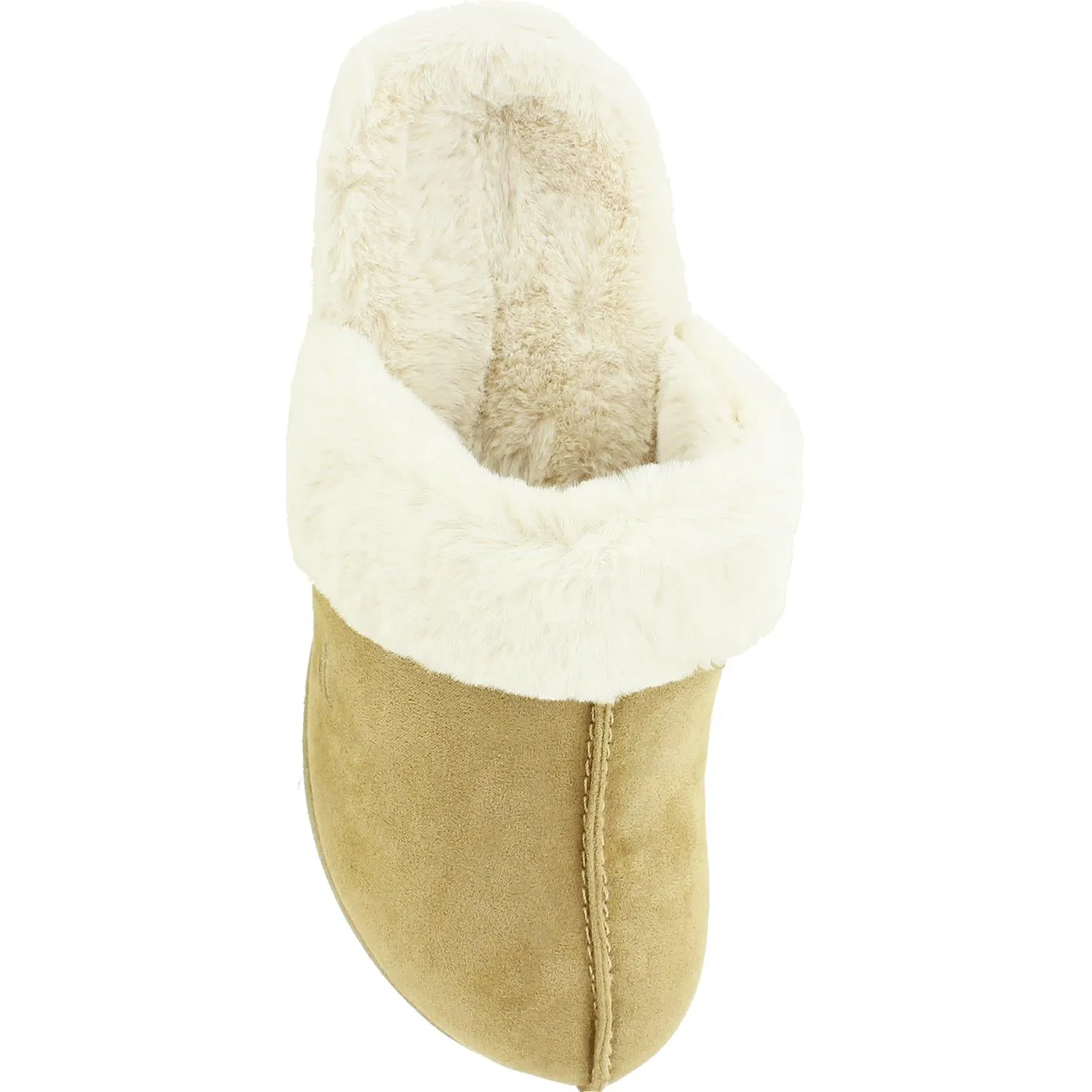 Women's Powerstep Luxe Slippers Taupe Synthetic