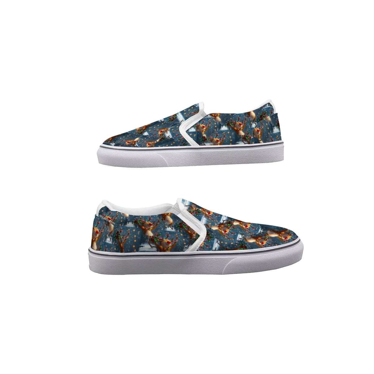 Women's Slip On Sneakers Christmas print